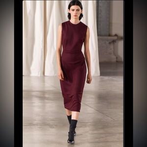 Zara dress zw collection burgundy